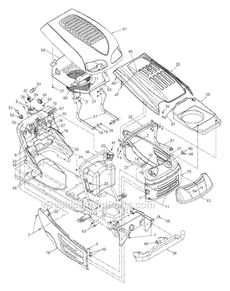 Page F Diagram and Parts List for 13AD608G057 2003 MTD Lawn Tractor