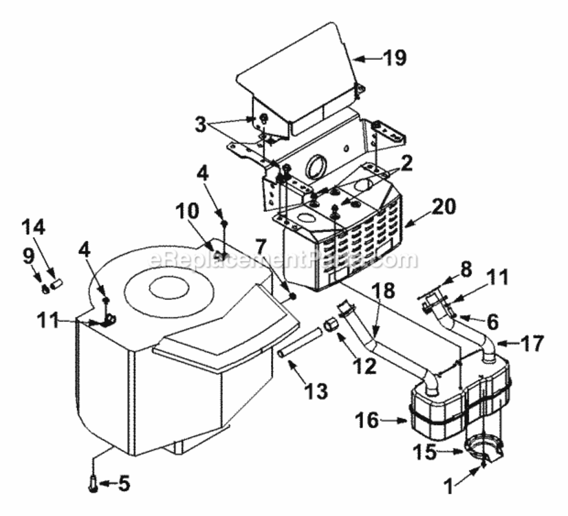 Engine_Accessories_Twin_Cylinder Diagram and Parts List for 13AD678G300 2002 MTD Lawn Tractor