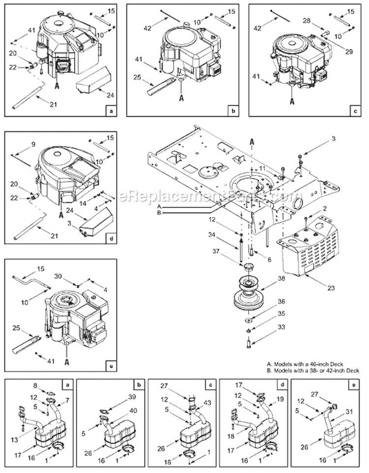 Page D Diagram and Parts List for 13AD685G700  MTD Lawn Tractor