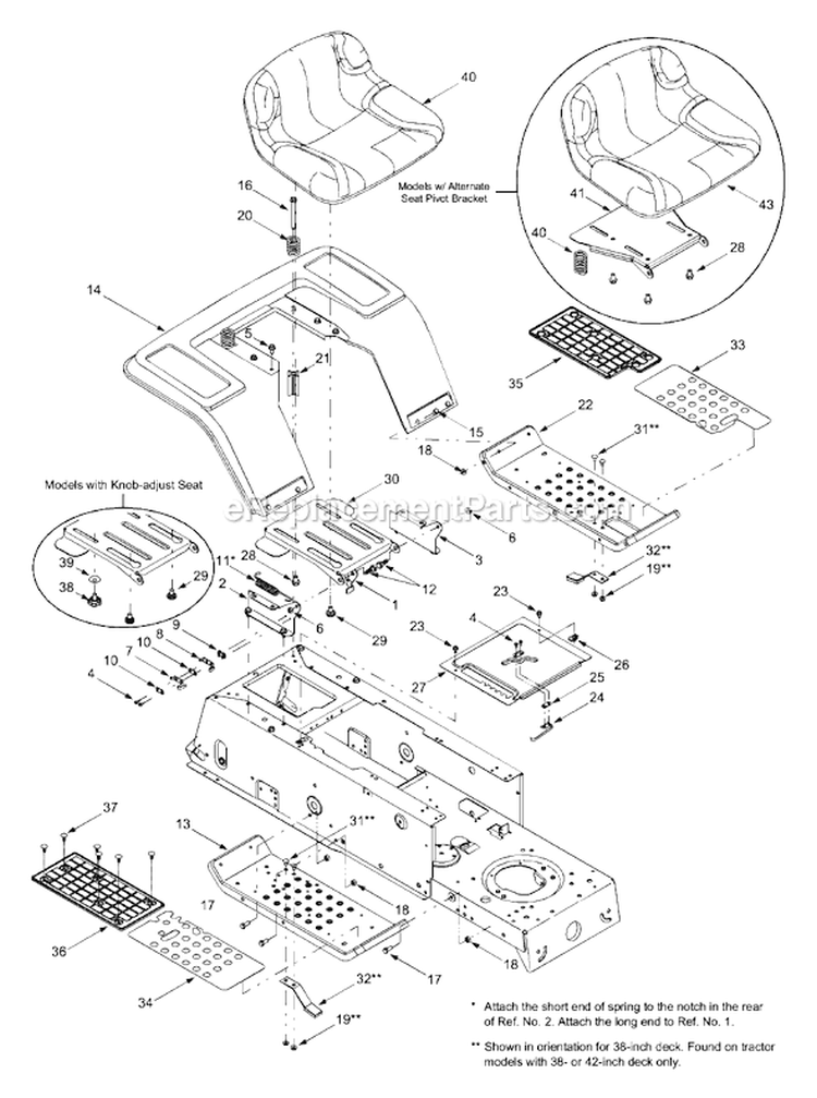 Page G Diagram and Parts List for 13AD688G300 2003 MTD Lawn Tractor