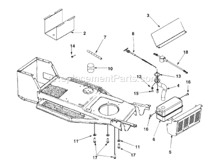 Page A Diagram and Parts List for 13A5453F733 1998 MTD Lawn Tractor