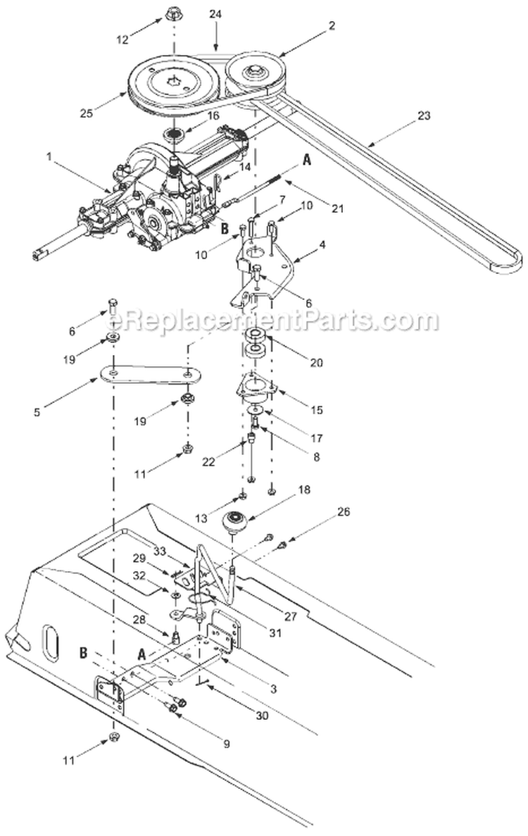 Page C Diagram and Parts List for 13AF685G033 2004 MTD Lawn Tractor