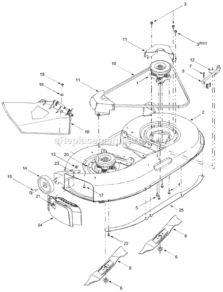 Page B Diagram and Parts List for 13AF688G754 2004 MTD Lawn Tractor