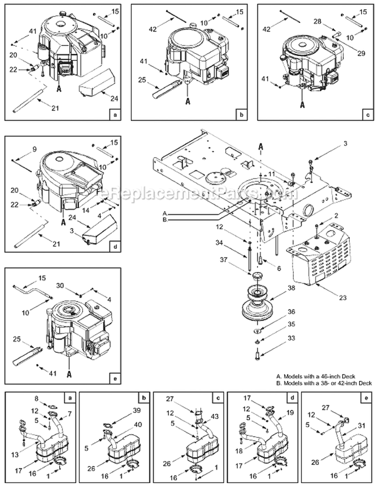 Page D Diagram and Parts List for 13AF688G754 2004 MTD Lawn Tractor