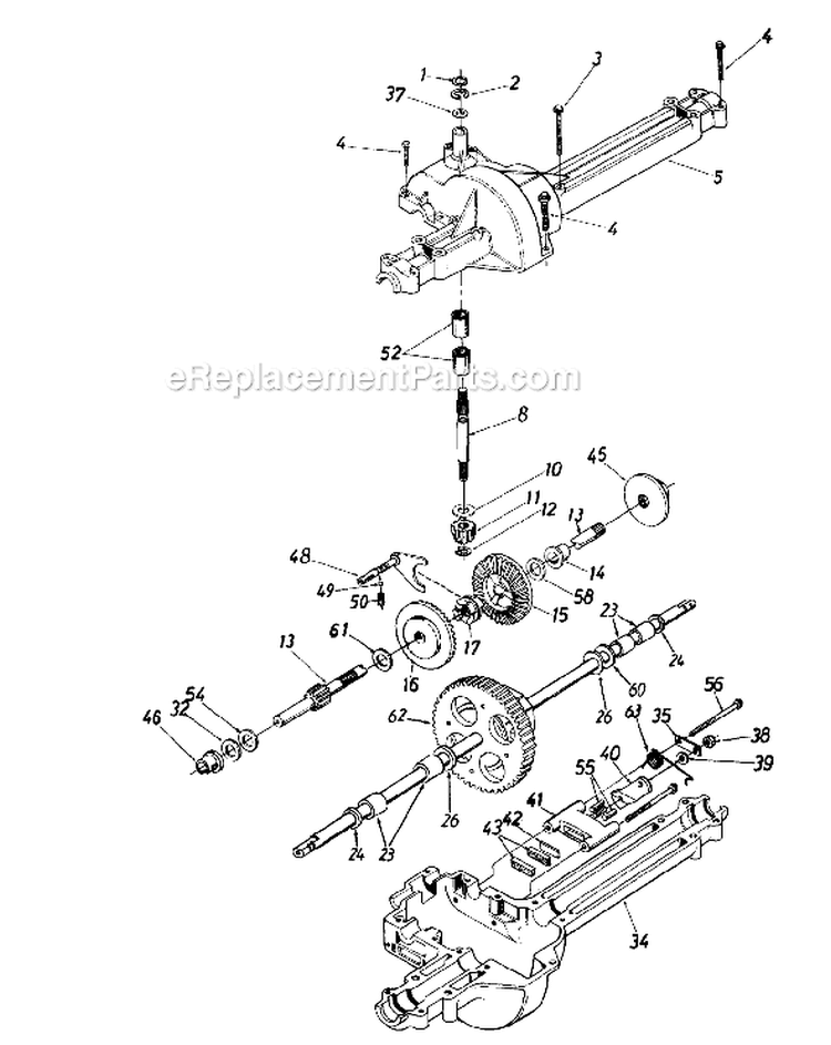 Page J Diagram and Parts List for 13AG675G033 1997 MTD Lawn Tractor