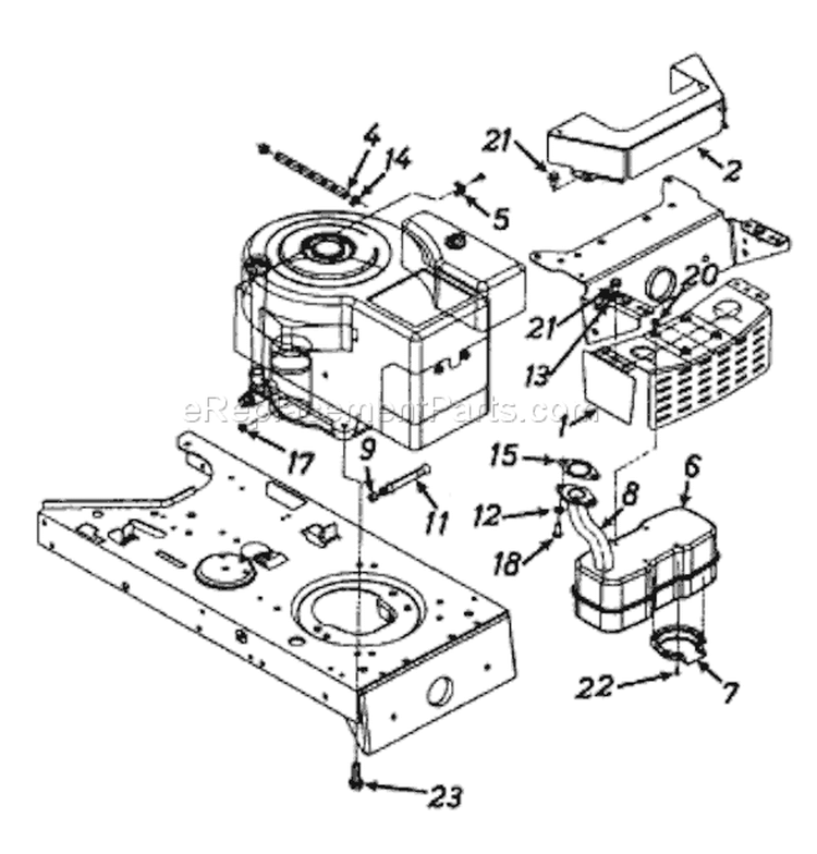 Page G Diagram and Parts List for 13AG675G733 1997 MTD Lawn Tractor