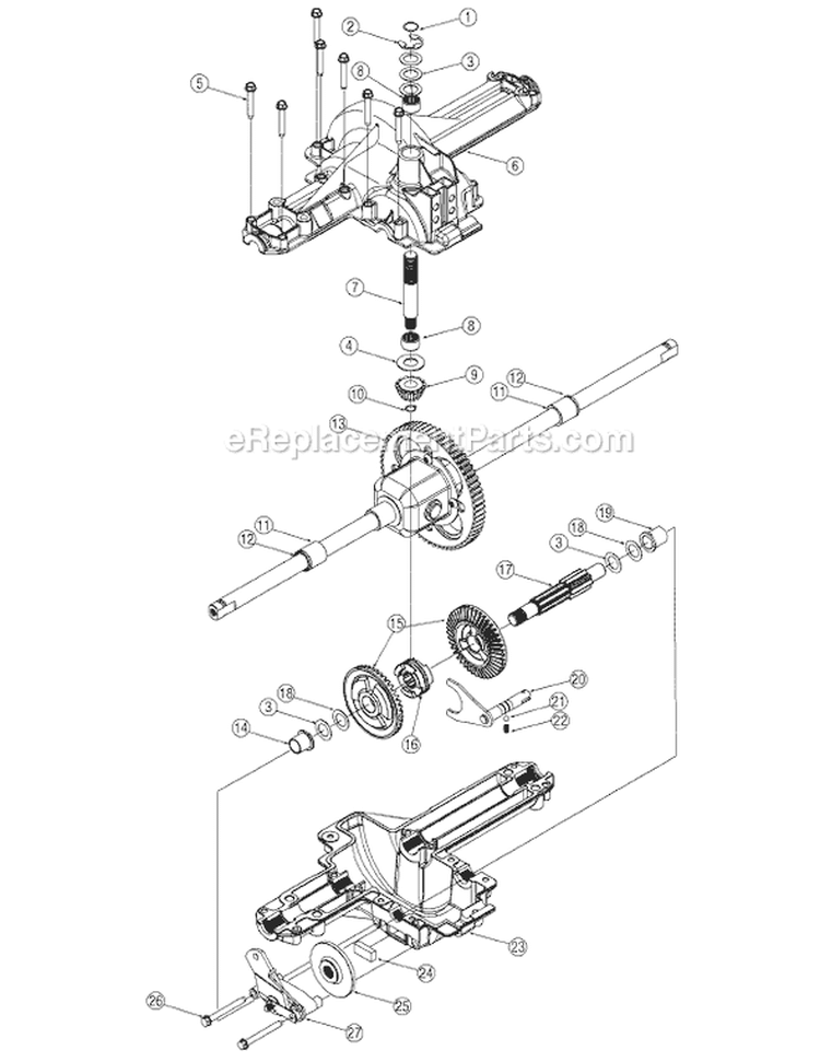 Page H Diagram and Parts List for 13AG688H722  MTD Lawn Tractor
