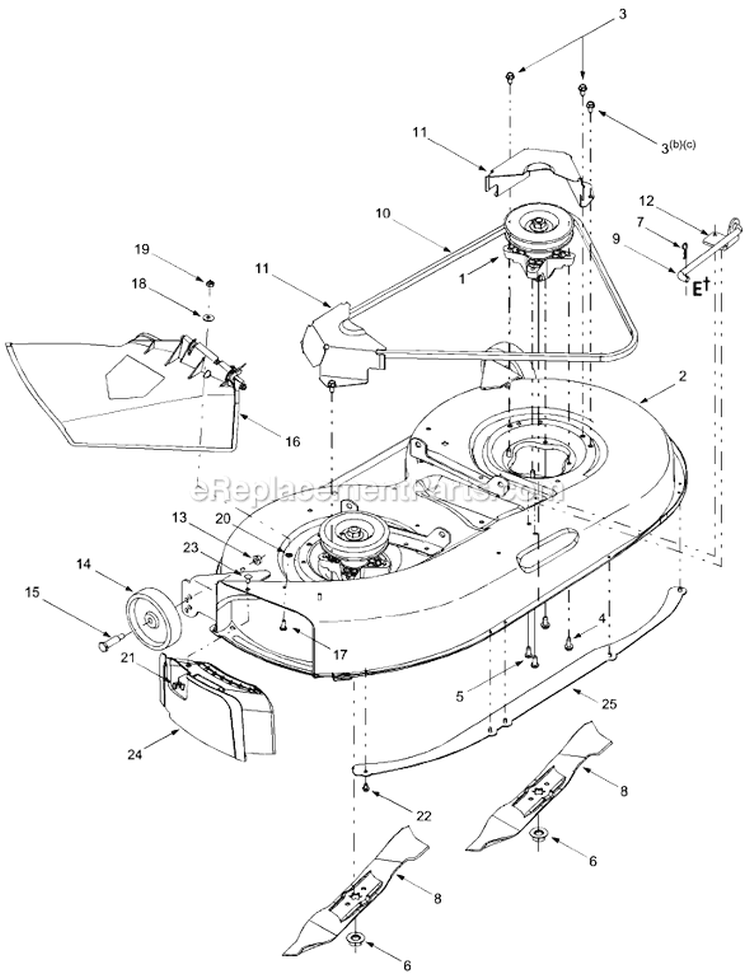 Page B Diagram and Parts List for 13AJ688G301 2004 MTD Lawn Tractor