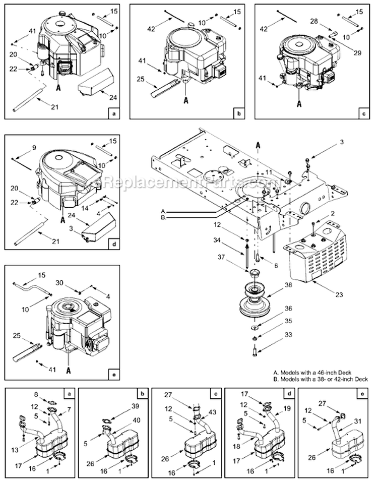 Page D Diagram and Parts List for 13AJ688G301 2004 MTD Lawn Tractor