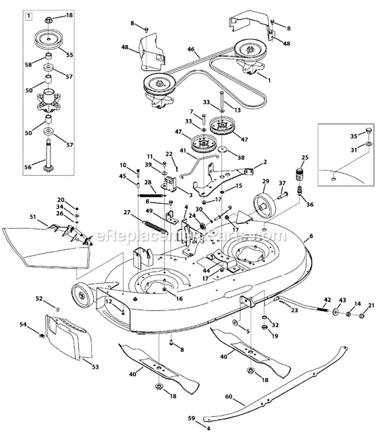 Page F Diagram and Parts List for 13AJ771G000 2009 MTD Lawn Tractor