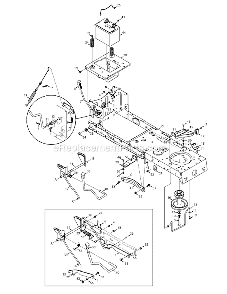 Page F Diagram and Parts List for 13AJ771G204 2008 MTD Lawn Tractor