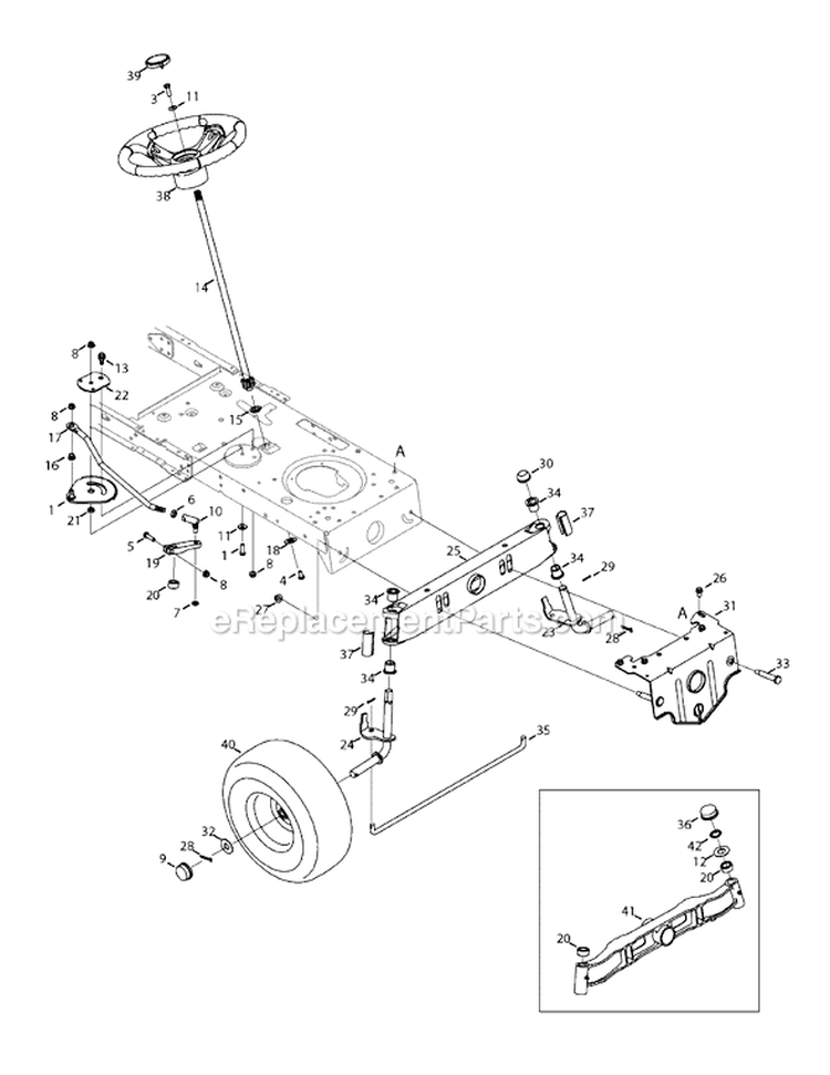 Page H Diagram and Parts List for 13AJ795G204 2008 MTD Lawn Tractor