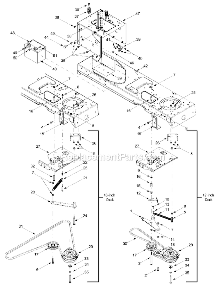 Page D Diagram and Parts List for 13AL608G000 2002 MTD Lawn Tractor