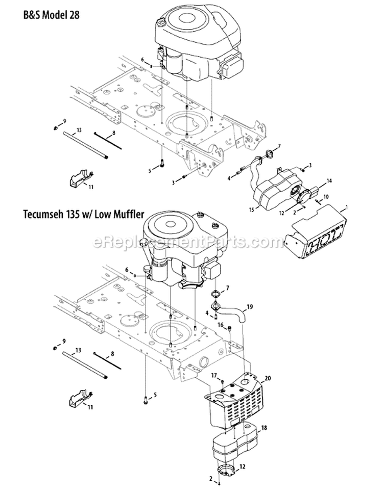 Page A Diagram and Parts List for 13AL795H004 2008 MTD Lawn Tractor