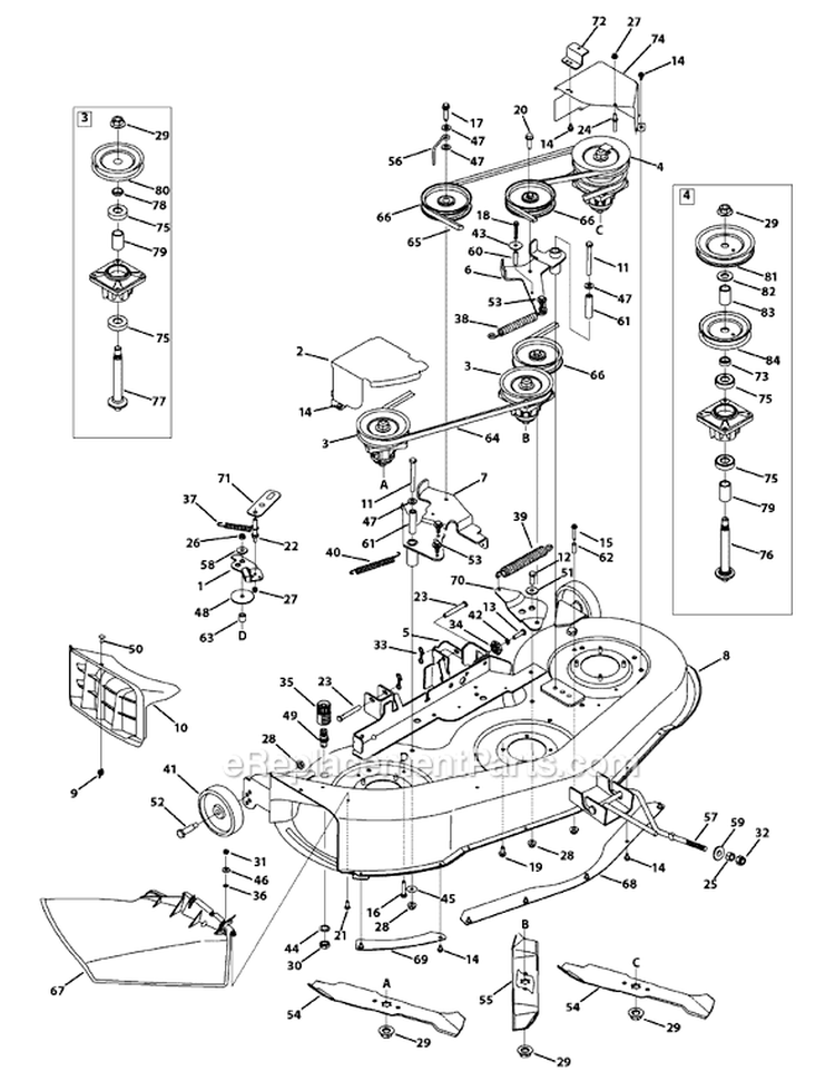 Page F Diagram and Parts List for 13AL795H004 2009 MTD Lawn Tractor
