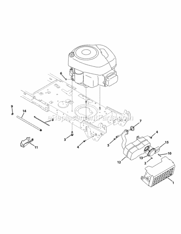 Engine_Accessories_Bands Diagram and Parts List for 13AL795T004 2010 MTD Lawn Tractor