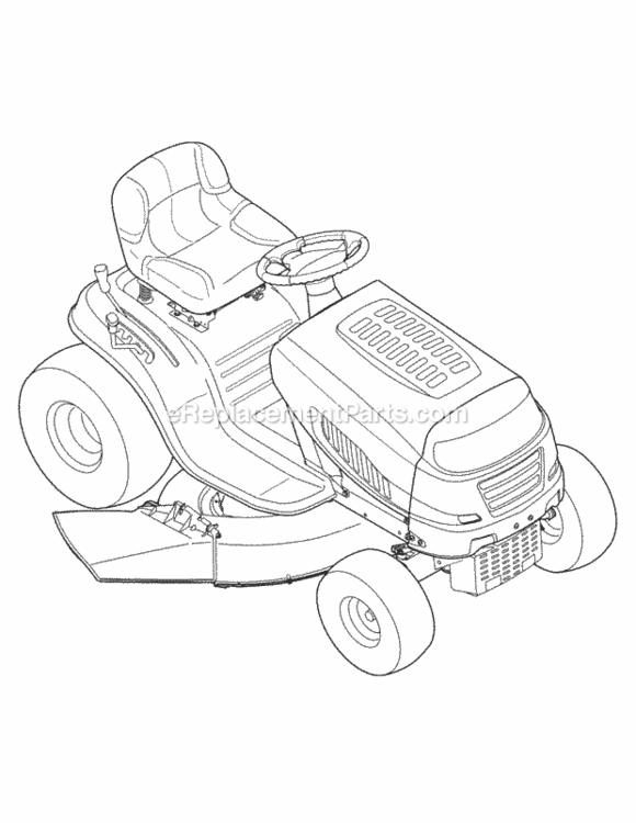Page H Diagram and Parts List for 13AL795T004 2010 MTD Lawn Tractor