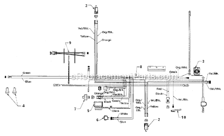 Page U Diagram and Parts List for 13AM672G352  MTD Lawn Tractor