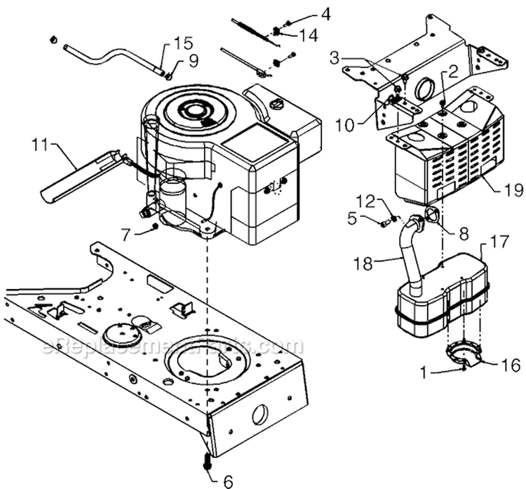 Page F Diagram and Parts List for 13AM673G033 1998 MTD Lawn Tractor
