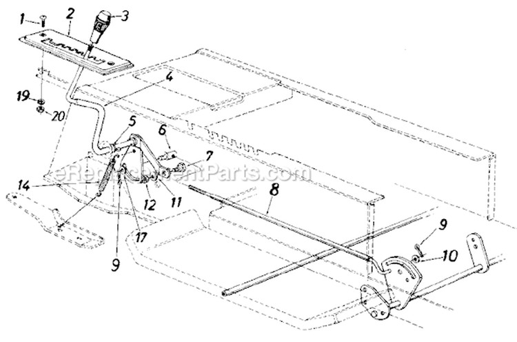 Page H Diagram and Parts List for 13AM673G033 1998 MTD Lawn Tractor