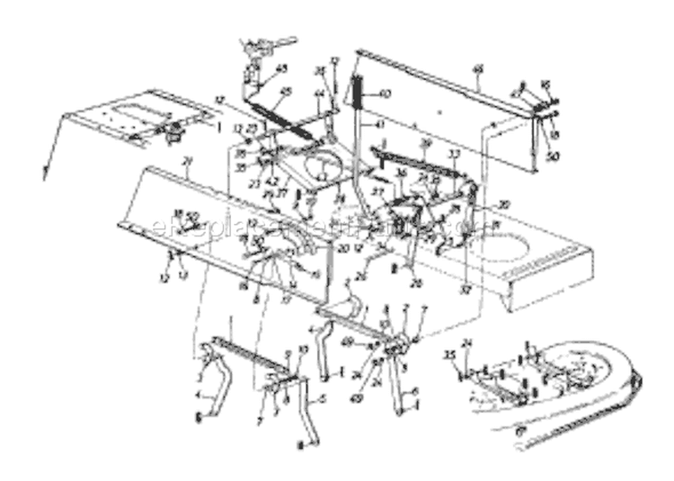 Page C Diagram and Parts List for 13AM673G033 2000 MTD Lawn Tractor