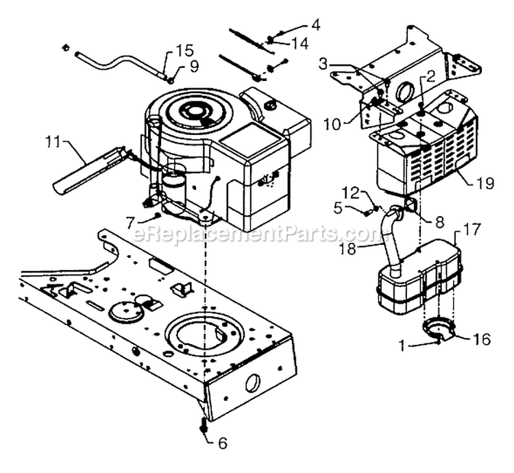 Page M Diagram and Parts List for 13AM673G033 2001 MTD Lawn Tractor