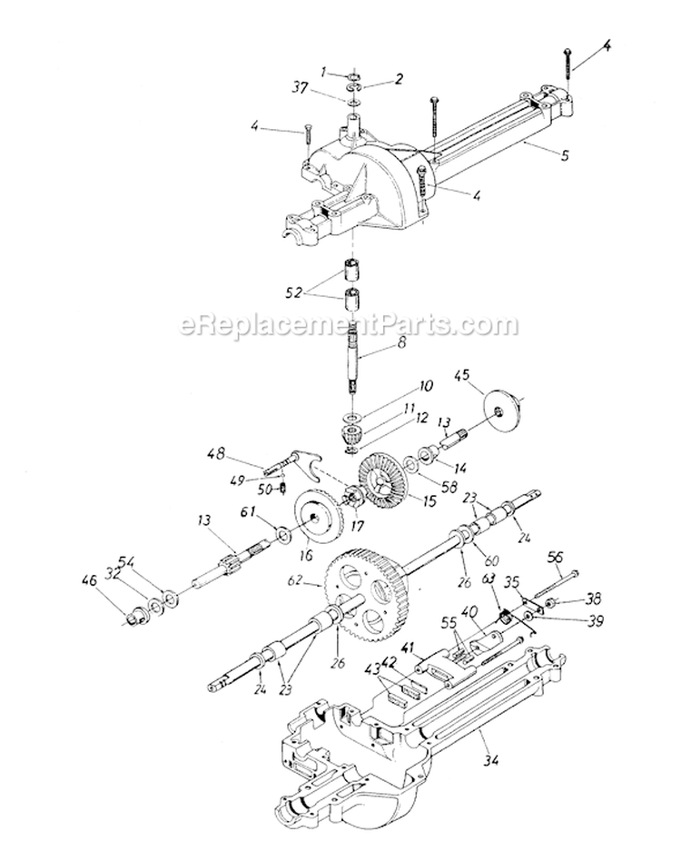 Page T Diagram and Parts List for 13AM673G033 2001 MTD Lawn Tractor