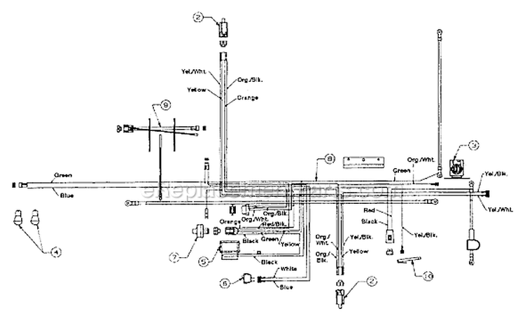 Page F Diagram and Parts List for 13AM673G033 2001 MTD Lawn Tractor