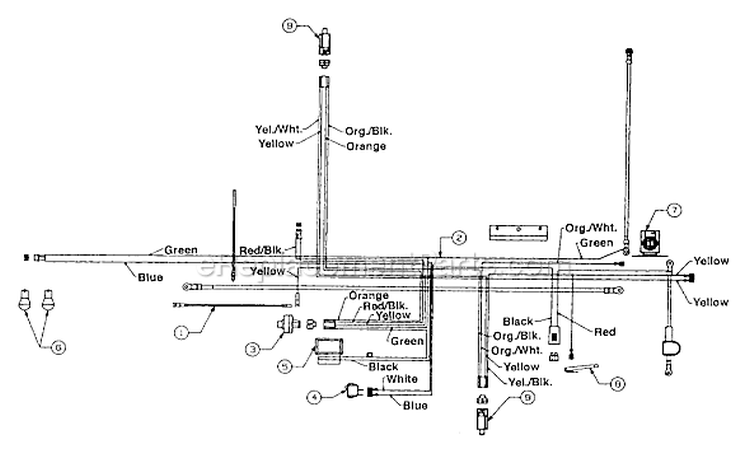 Page H Diagram and Parts List for 13AM673G033 2001 MTD Lawn Tractor