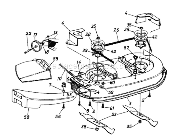 Page A Diagram and Parts List for 13AM673G733 1997 MTD Lawn Tractor
