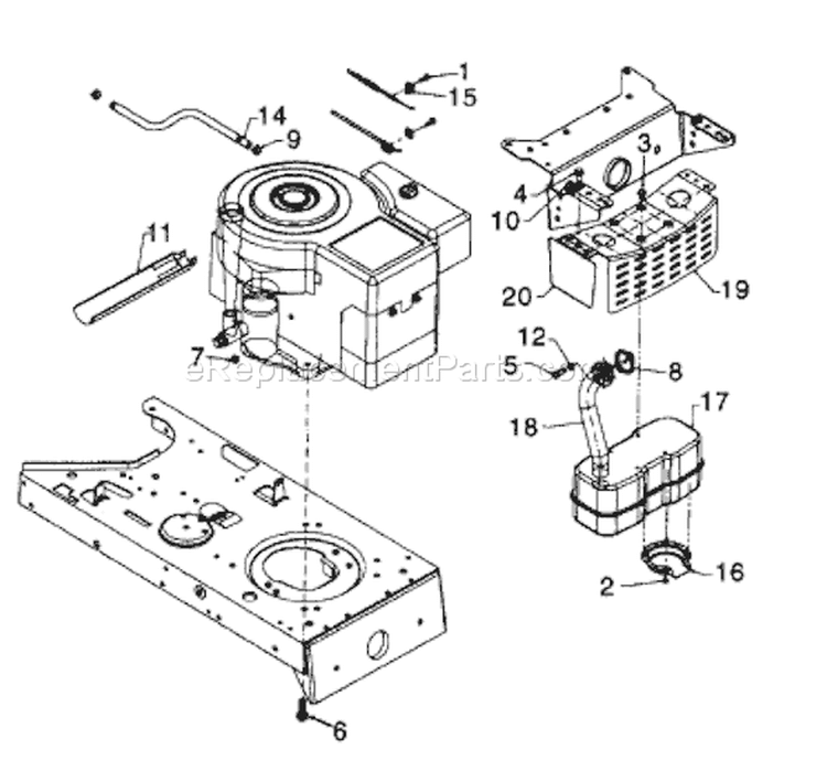Page G Diagram and Parts List for 13AM673G733 1997 MTD Lawn Tractor