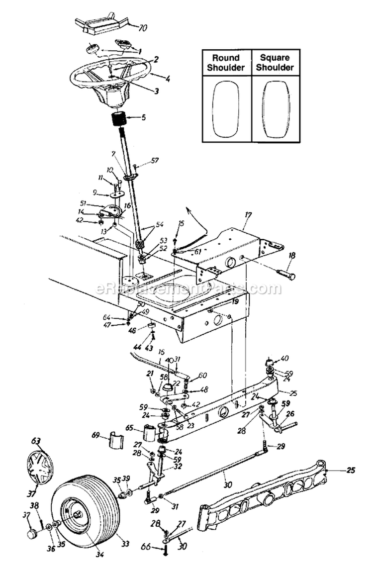 Page I Diagram and Parts List for 13AM675G713 1998 MTD Lawn Tractor