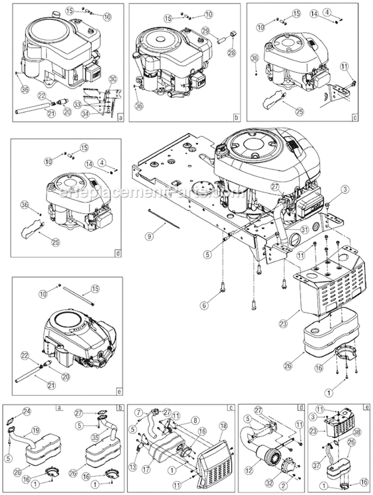 Page C Diagram and Parts List for 13AM772F700  MTD Lawn Tractor
