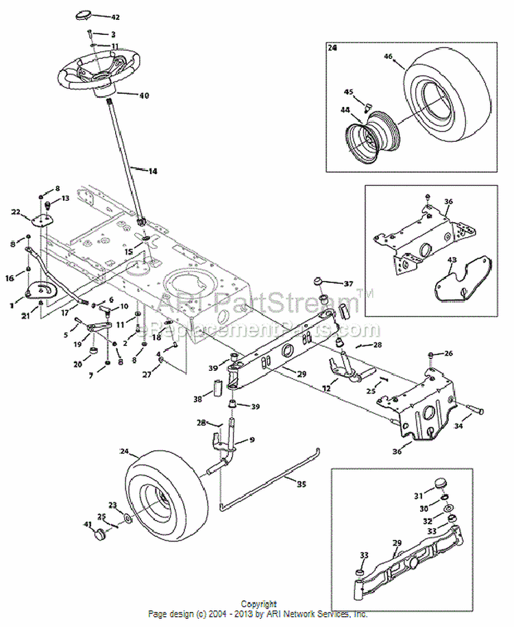 Page C Diagram and Parts List for 13AM772S055 2010 MTD Lawn Mower