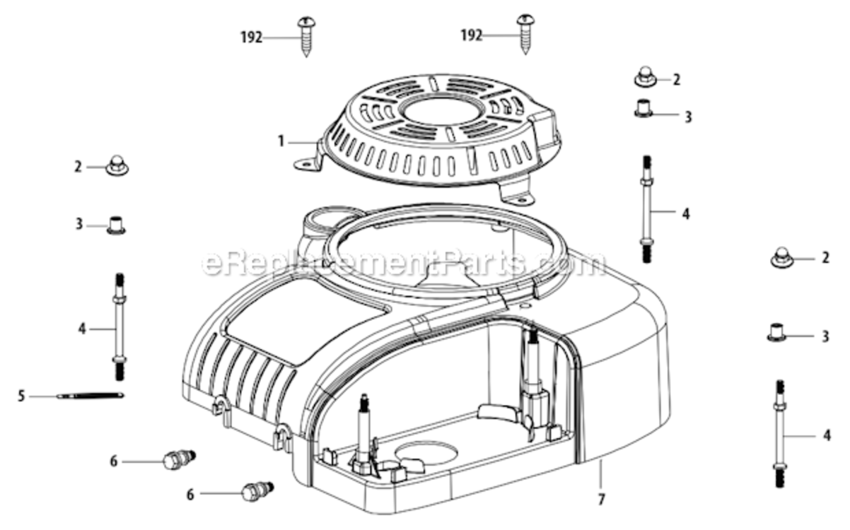 4P0Ju_Engine_Shroud Diagram and Parts List for 13AM77LS058  MTD Lawn Tractor