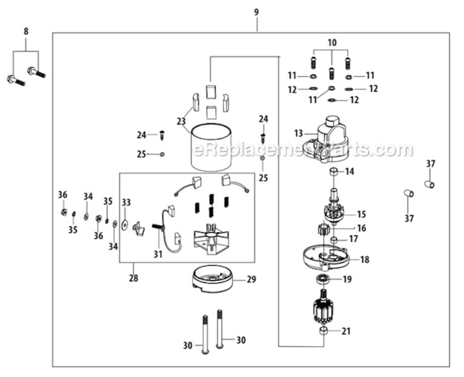 4P90Ju_Starter_Assembly Diagram and Parts List for 13AM77LS058  MTD Lawn Tractor