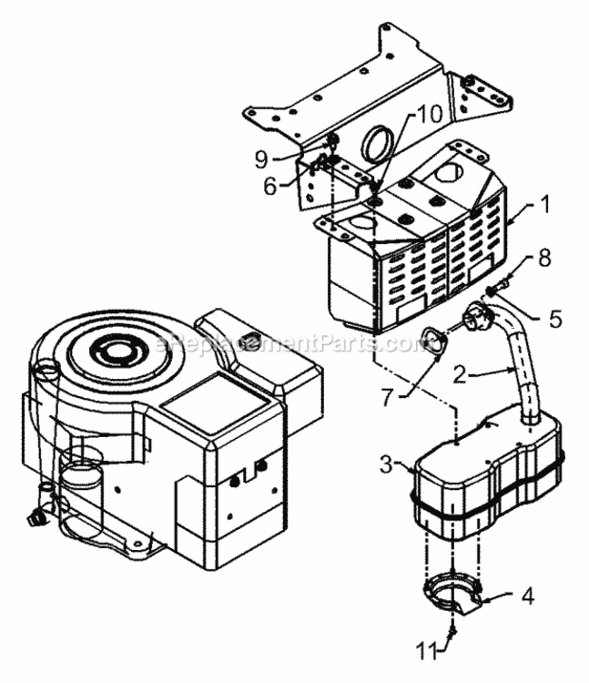 Engine_Accessories_Briggs_And_Stratton_Single_Cylinder Diagram and Parts List for 13AN690G352 2002 MTD Lawn Tractor