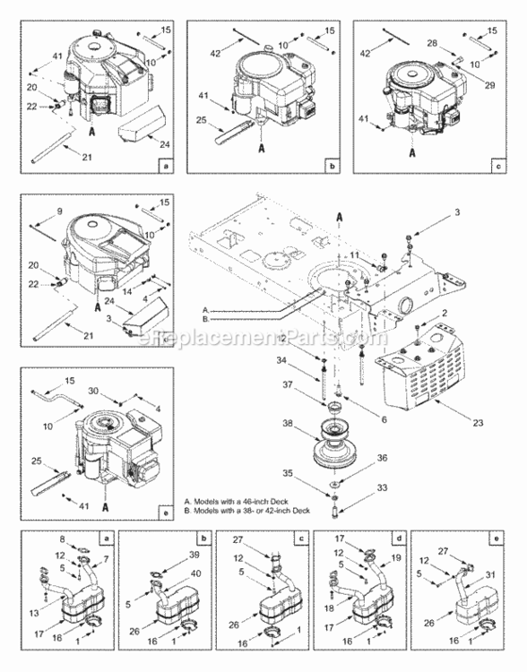 Engine_Accessories Diagram and Parts List for 13AN690G352 2003 MTD Lawn Tractor