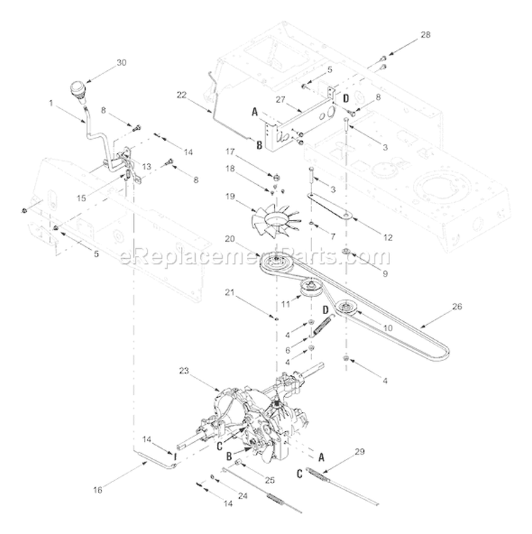 Page D Diagram and Parts List for 13AN693G118 2003 MTD Lawn Tractor