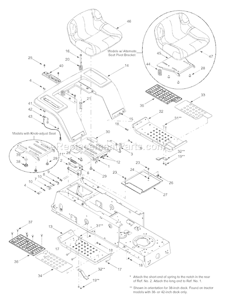 Page G Diagram and Parts List for 13AN693G118 2003 MTD Lawn Tractor