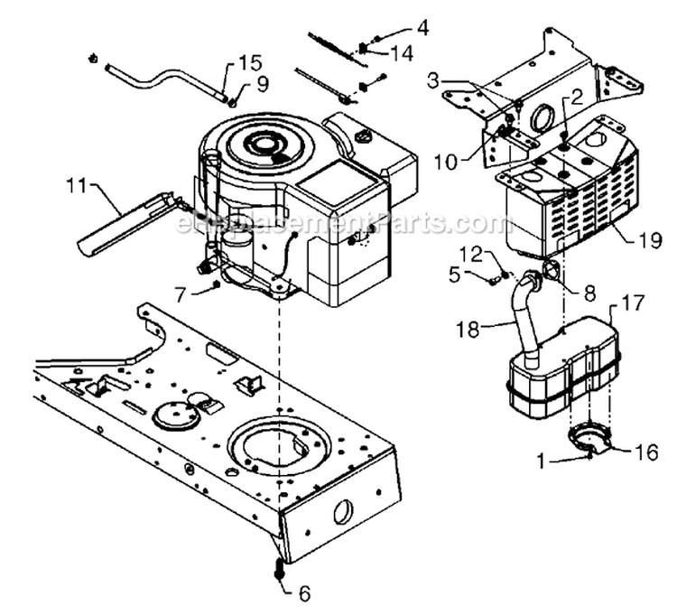 Page F Diagram and Parts List for 13AN695G151 1998 MTD Lawn Tractor
