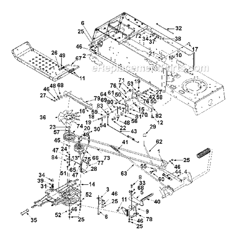 Page C Diagram and Parts List for 13AN698G033 2000 MTD Lawn Tractor
