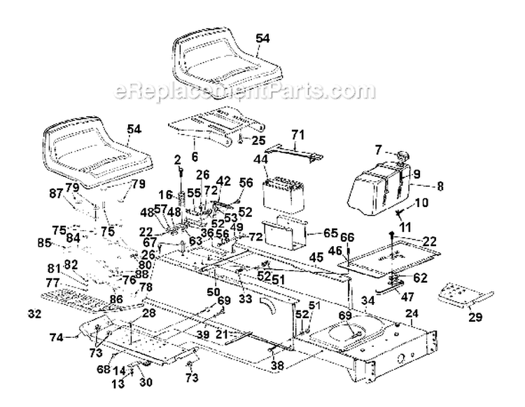 Page I Diagram and Parts List for 13AN698G033 2000 MTD Lawn Tractor