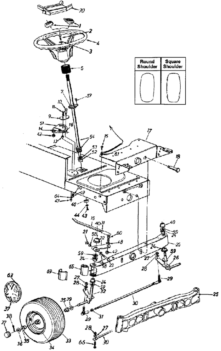 Page A Diagram and Parts List for 13AN698G033 2001 MTD Lawn Tractor