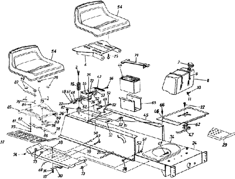Page R Diagram and Parts List for 13AN698G033 2001 MTD Lawn Tractor