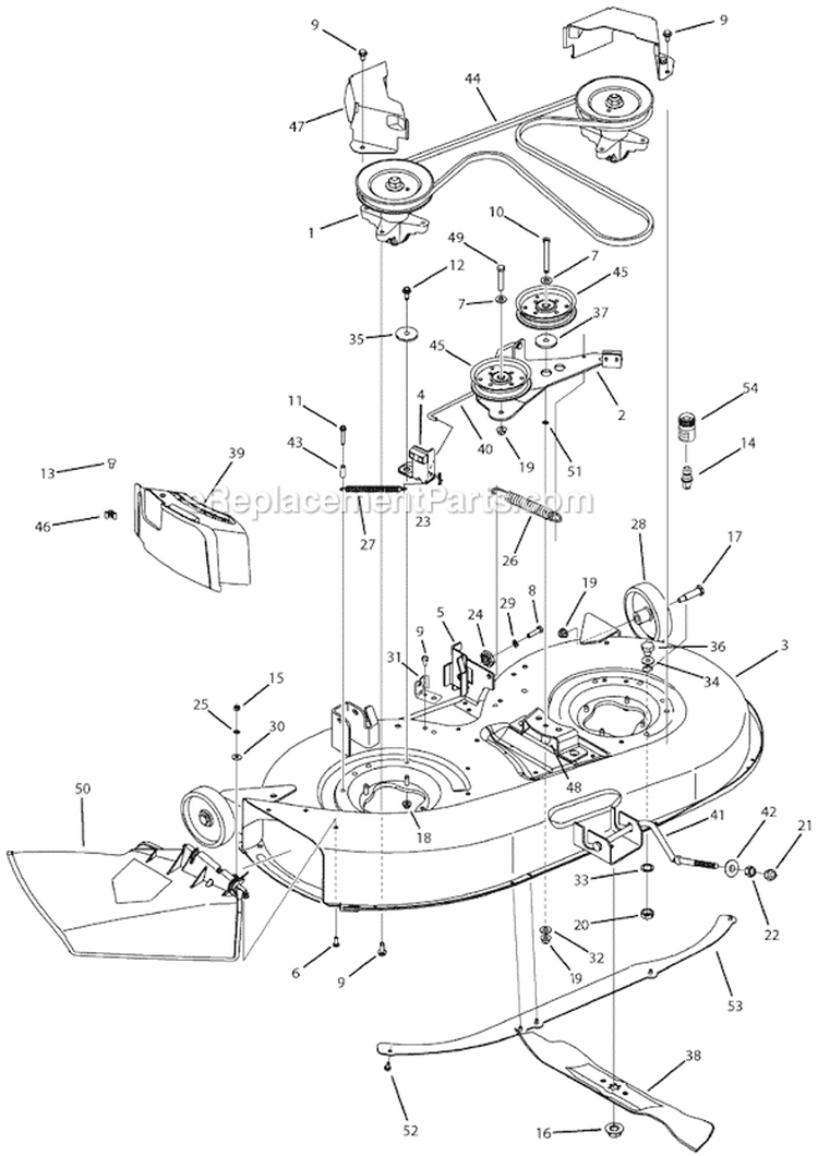 Page B Diagram and Parts List for 13AN772G382 2008 MTD Lawn Tractor