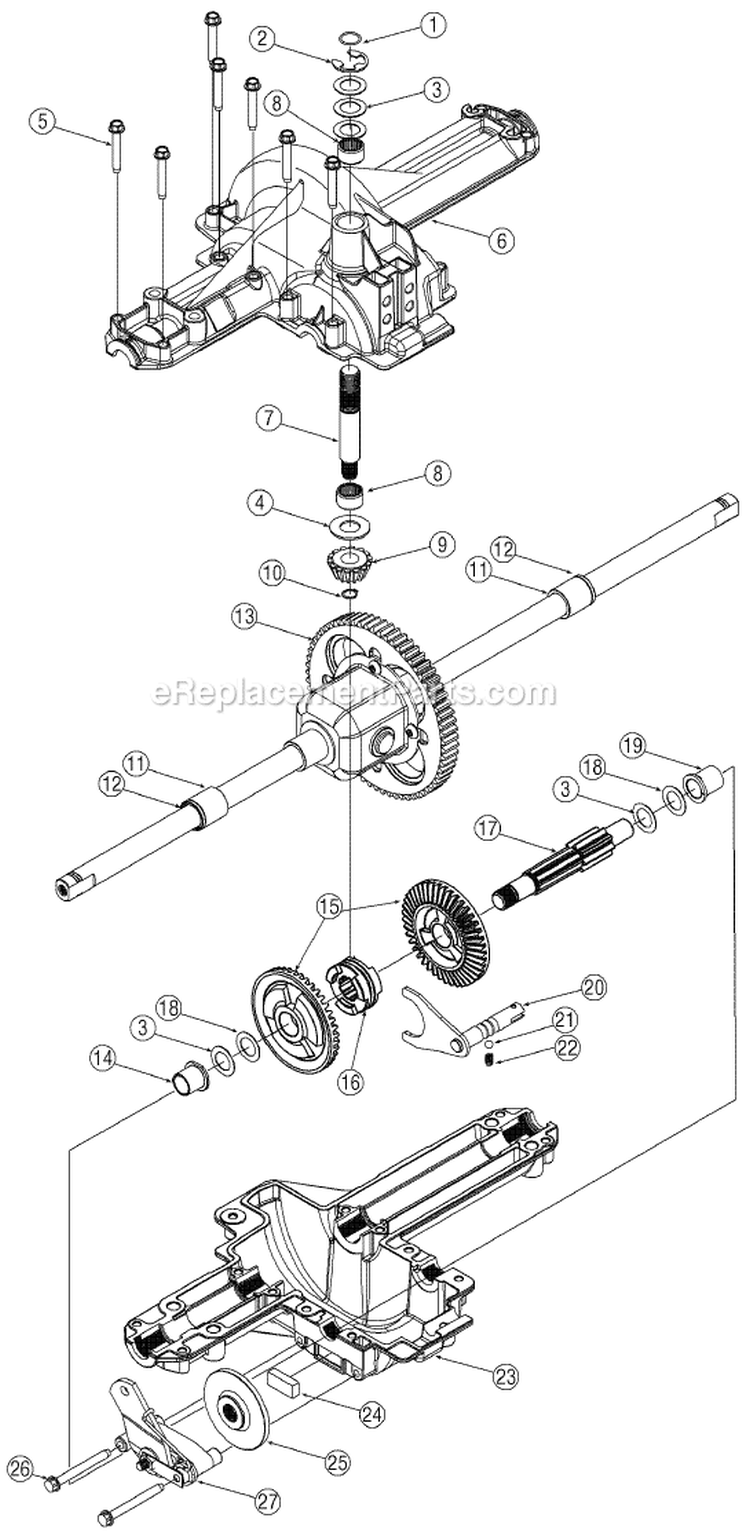 Page H Diagram and Parts List for 13AN772G700  MTD Lawn Tractor