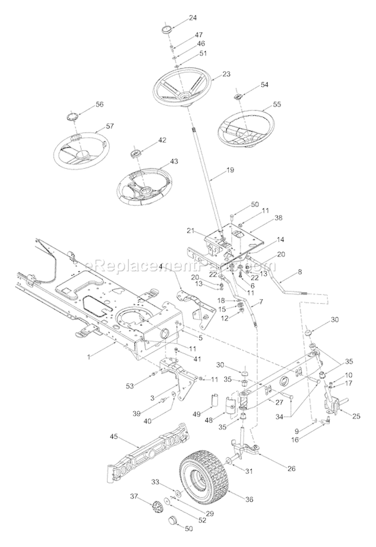 Page A Diagram and Parts List for 13AQ617H118 2003 MTD Lawn Tractor