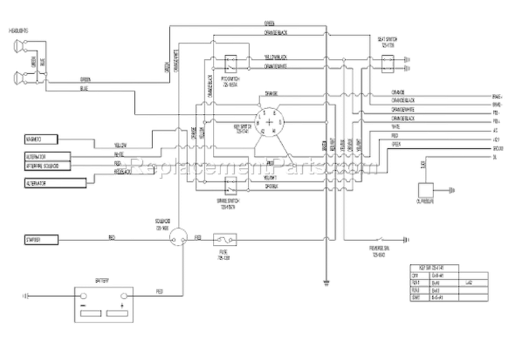Page F Diagram and Parts List for 13AS608G033 2000 MTD Lawn Tractor