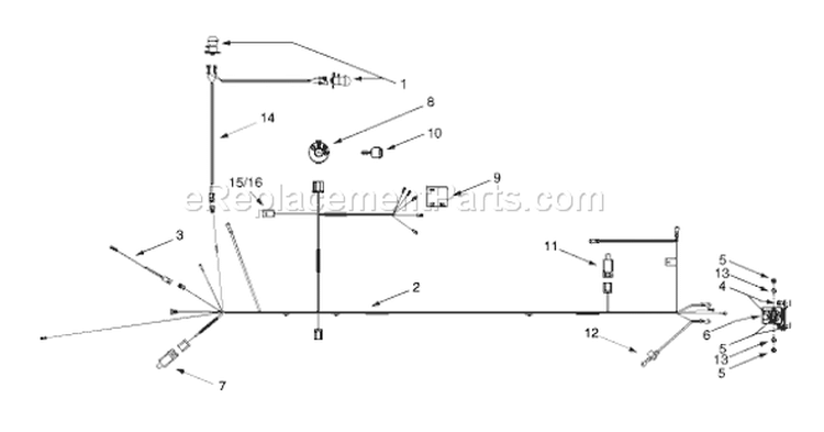 Page G Diagram and Parts List for 13AS608G033 2000 MTD Lawn Tractor
